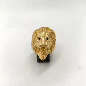 Anillo Oro 18kt Cabeza León