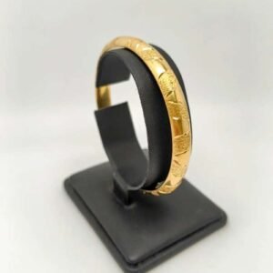 Pulsera Caña Oro 18kt Tallada