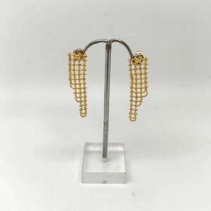 Pendientes Malla Calada flexible Oro 18kt
