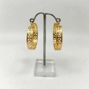 Pendientes Aros Calados Oro 18k