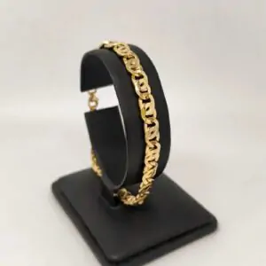 ORO NUEVO 18KT Pulsera italiana plana