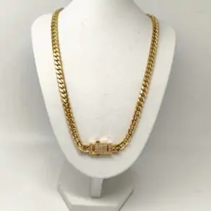 ORO NUEVO 18KT Cadena Cubana 6mm 50cm largo