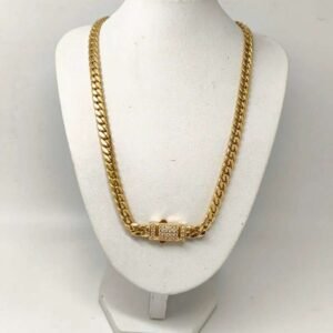 ORO NUEVO 18KT Cadena Cubana 6mm 45cm largo