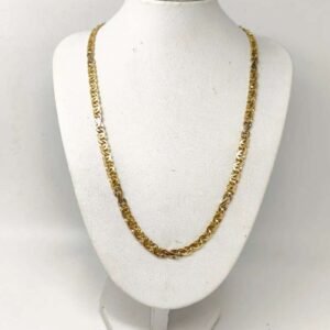 ORO NUEVO 18KT Cadena Infinito Bicolor 50cm largo