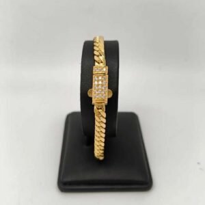 ORO NUEVO 18KT Pulsera Cubana 5mm grosor