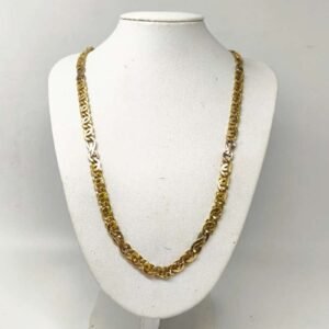 ORO NUEVO 18KT Cadena Infinito Bicolor 50cm 6mm