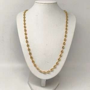 ORO NUEVO 18K Cadena eslabón calabrote pequeño 60c