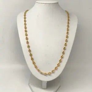 ORO NUEVO 18K Cadena eslabón calabrote pequeño 60c