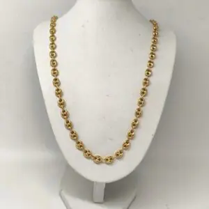 ORO NUEVO 18KT Cadena eslabón calabrote medio 60cm