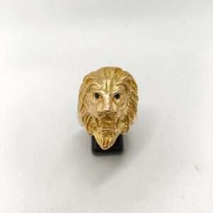 Anillo Oro 18kt Cabeza León