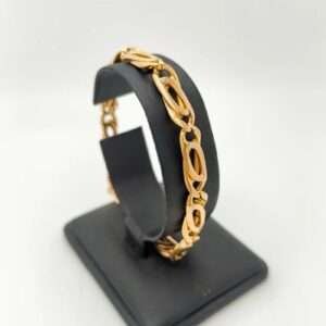 Pulsera Italiana Eslabones Ovales Oro 18kt