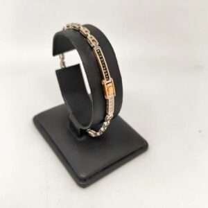 Pulsera Zancan Oro Blanco y Rosa 18kt y  diamantes