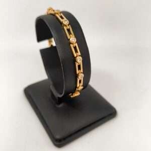 Pulsera Oro 18kt con Diamantes y Certificado