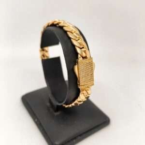 ORO NUEVO 18KT Pulsera Cubana 8mm grosor