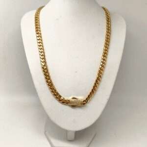 ORO NUEVO 18KT Cadena Cubana 6mm 45cm largo