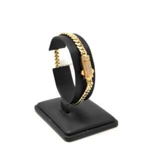 ORO NUEVO 18kt Pulsera cubana 5mm