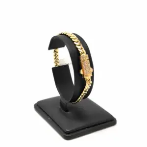 ORO NUEVO 18kt Pulsera cubana 5mm